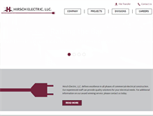 Tablet Screenshot of hirschelectricllc.com